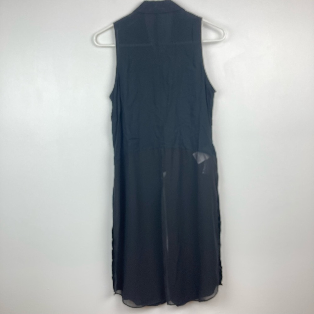 Bcbgeneration Longline Sheer Button Up Top Cover-… - image 6